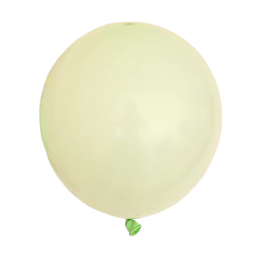 Ballon gonflable vert pastel x50